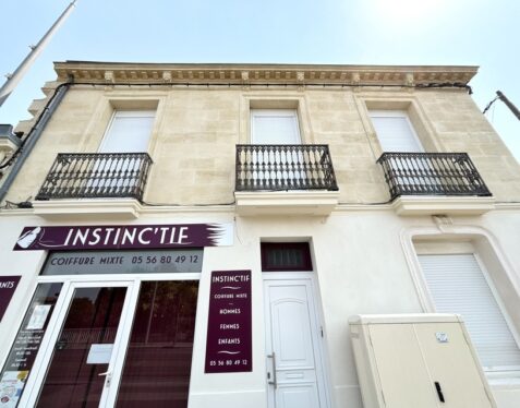 ravalement immeuble façade pierre bordelaise, enduit chaux, hydrogommage, badigeon bordeaux talence