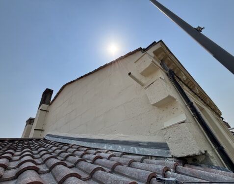 ravalement immeuble façade pierre bordelaise, enduit chaux, hydrogommage, badigeon bordeaux talence